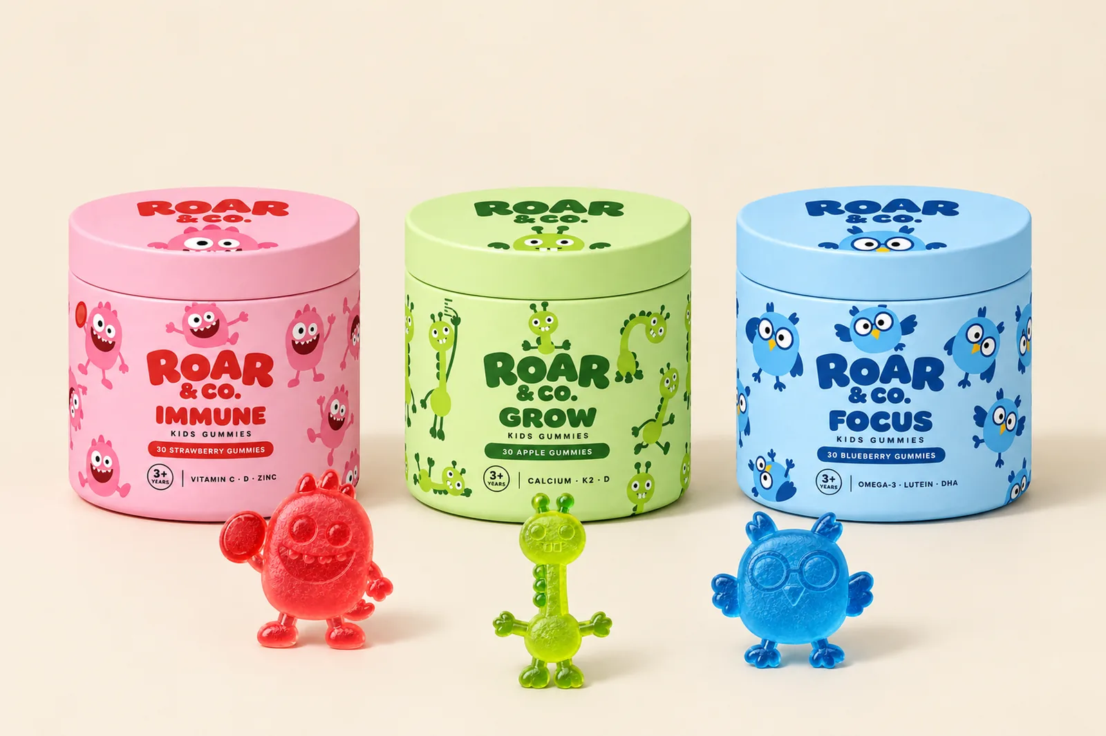 ROAR & CO.의 텁 3종과 구미